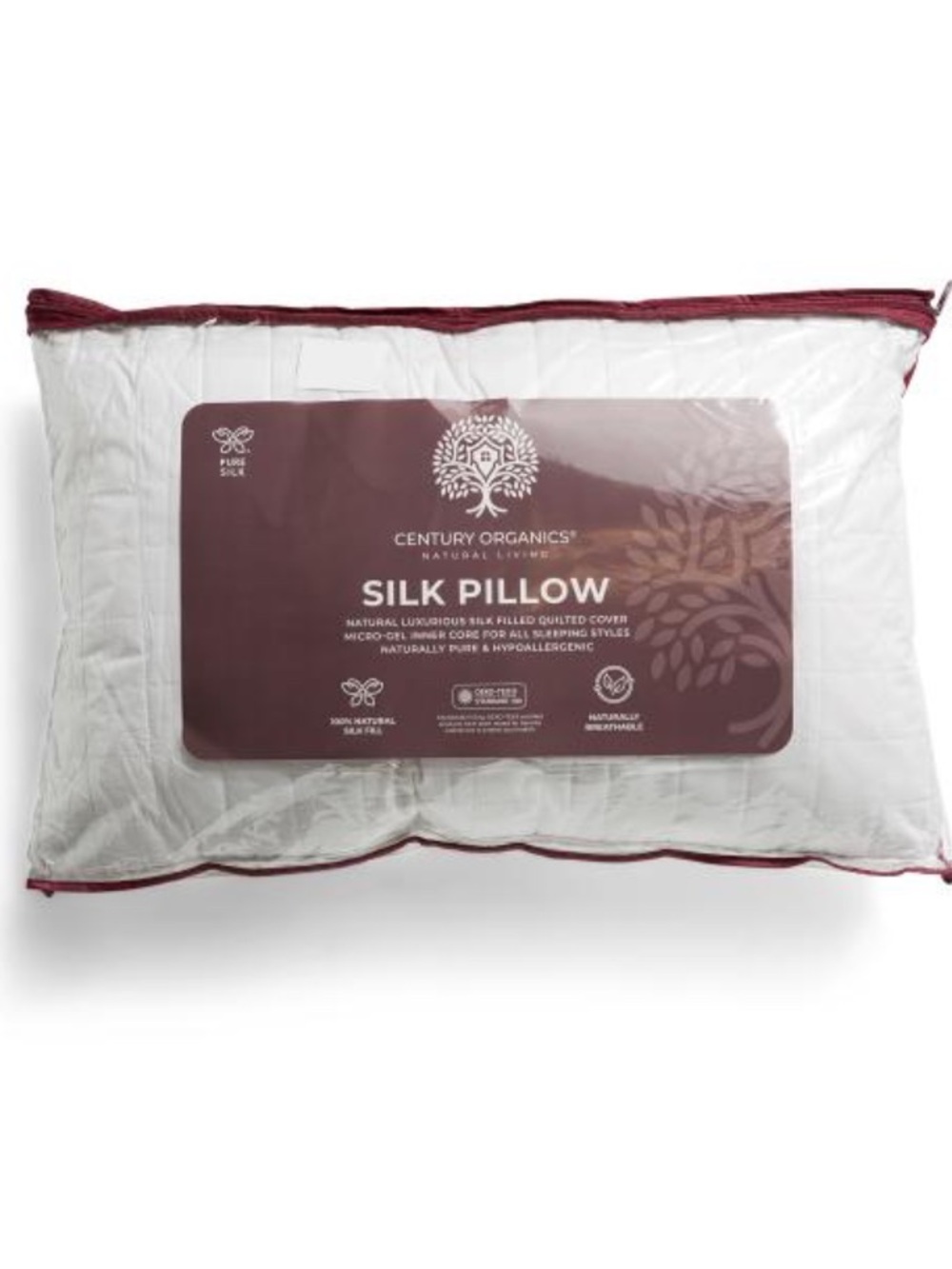 Century ORGANICS Silk Pillow - White